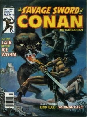 SAVAGE SWORD OF CONAN # 34