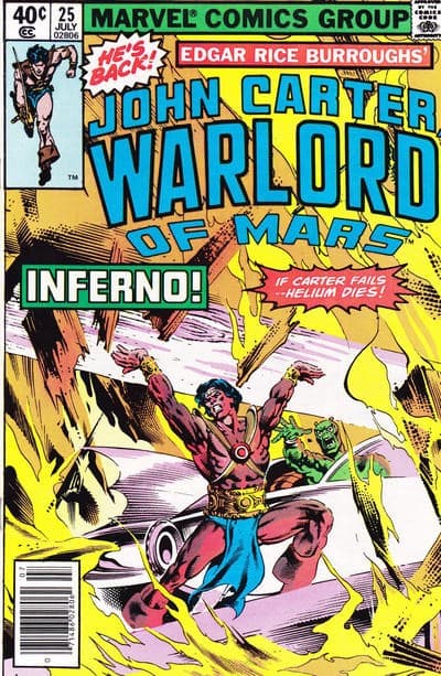 JOHN CARTER, WARLORD OF MARS # 25
